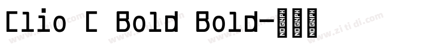 Clio C Bold Bold字体转换